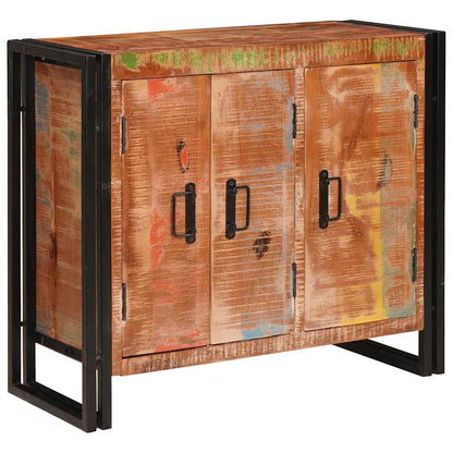 vidaXL Sideboard with Doors Brown Solid Reclaimed Wood and Metal