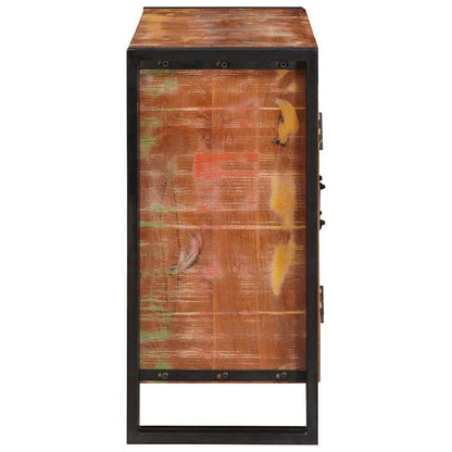 vidaXL Sideboard with Doors Brown Solid Reclaimed Wood and Metal