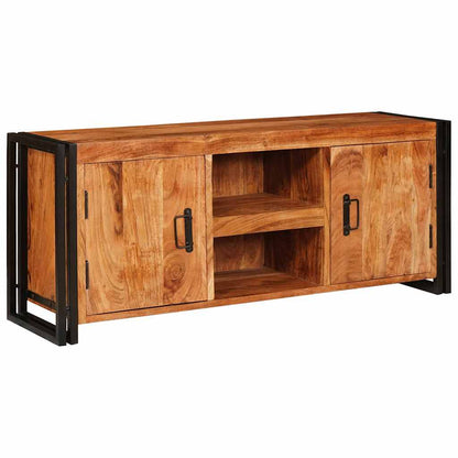 vidaXL TV Cabinet with Shelf Brown 120 x 33 x 50 cm Solid acacia wood