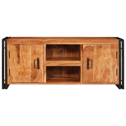 vidaXL TV Cabinet with Shelf Brown 120 x 33 x 50 cm Solid acacia wood