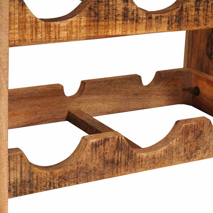 vidaXL Wine Rack Brown 60 x 45 x 33 cm Solid Rough Mango Wood
