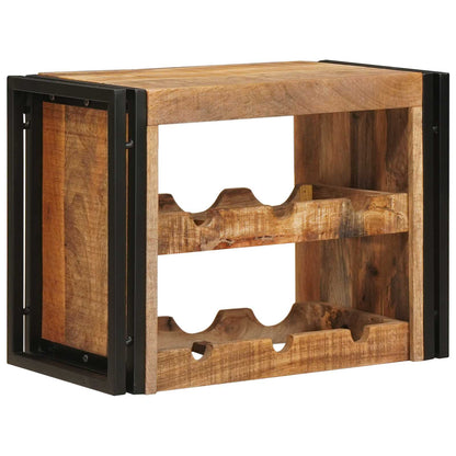vidaXL Wine Rack Brown 60 x 45 x 33 cm Solid Rough Mango Wood