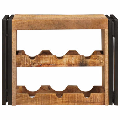 vidaXL Wine Rack Brown 60 x 45 x 33 cm Solid Rough Mango Wood