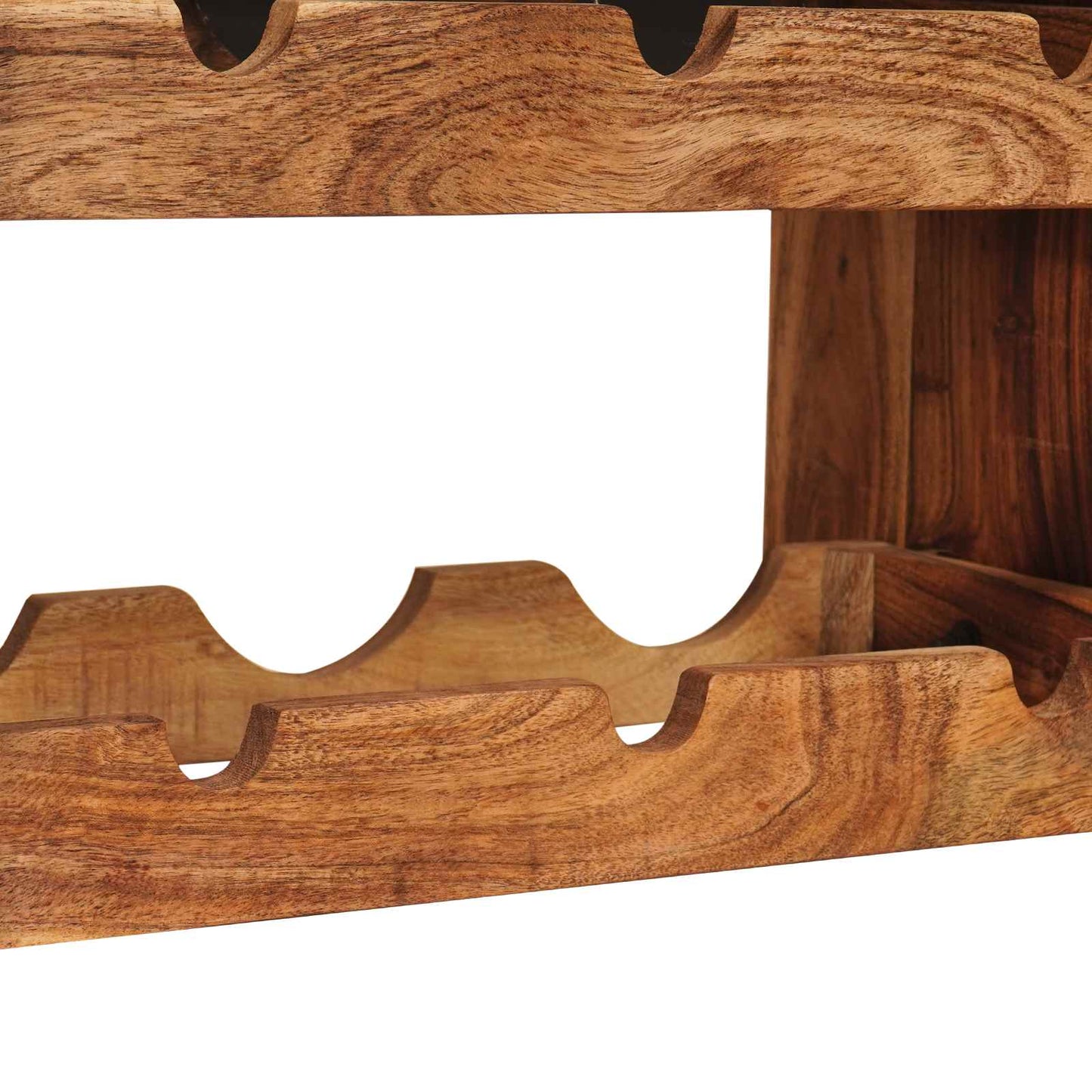 vidaXL Wine Rack Brown 60 x 45 x 33 cm Solid Acacia Wood