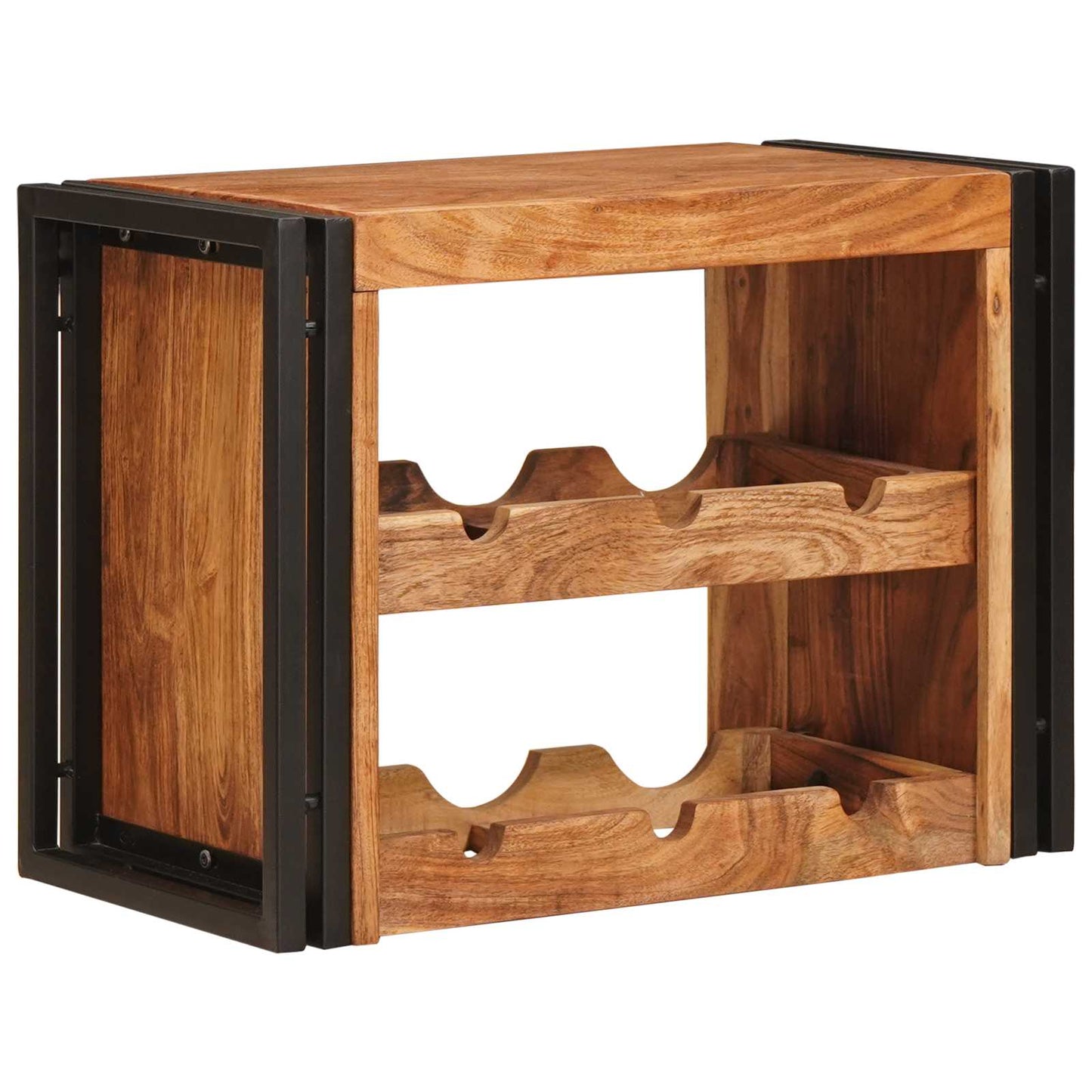 vidaXL Wine Rack Brown 60 x 45 x 33 cm Solid Acacia Wood