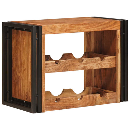 vidaXL Wine Rack Brown 60 x 45 x 33 cm Solid Acacia Wood