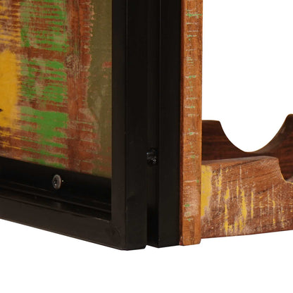 vidaXL Wine Rack Brown 80 x 45 x 33 cm Solid Reclaimed Wood
