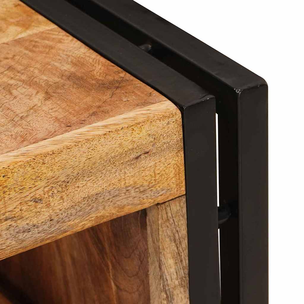 vidaXL Wine Rack Brown 120 x 45 x 33 cm Solid Rough Mango Wood