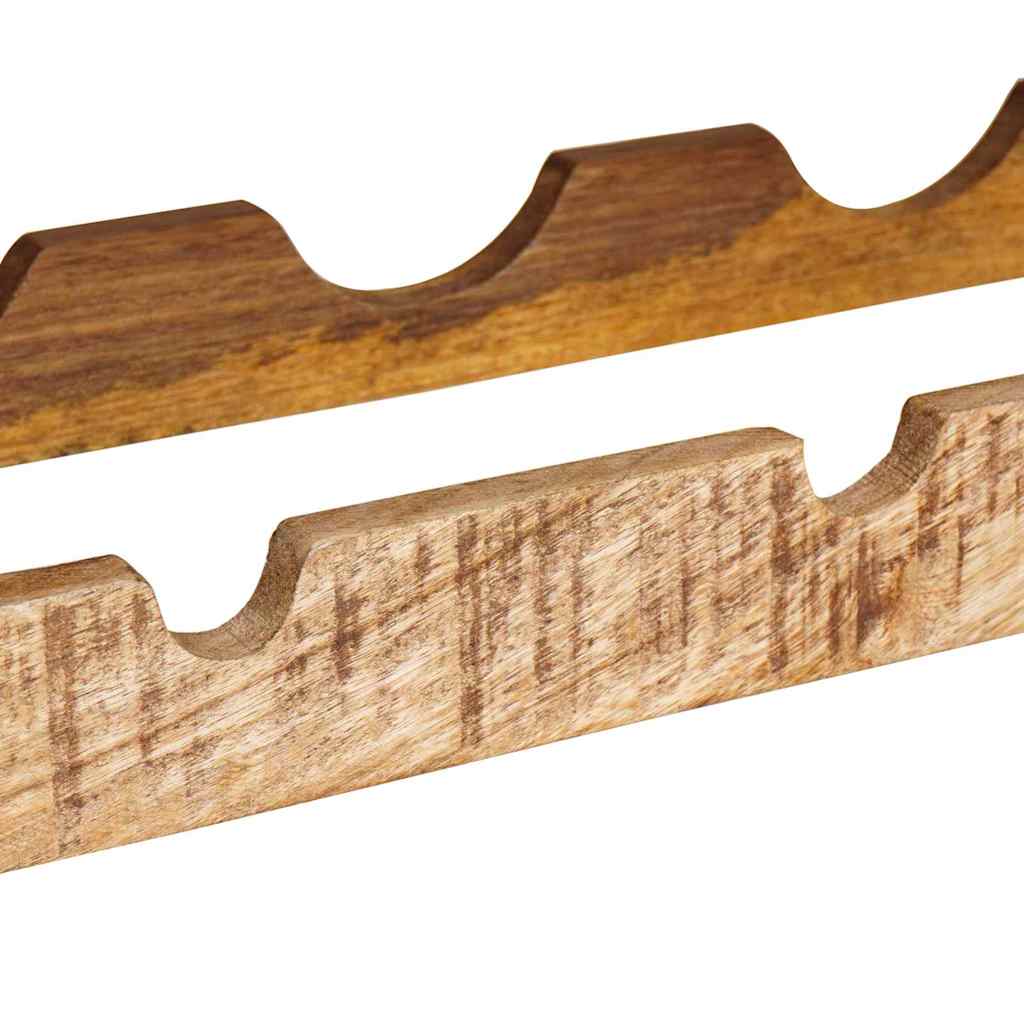 vidaXL Wine Rack Brown 120 x 45 x 33 cm Solid Rough Mango Wood