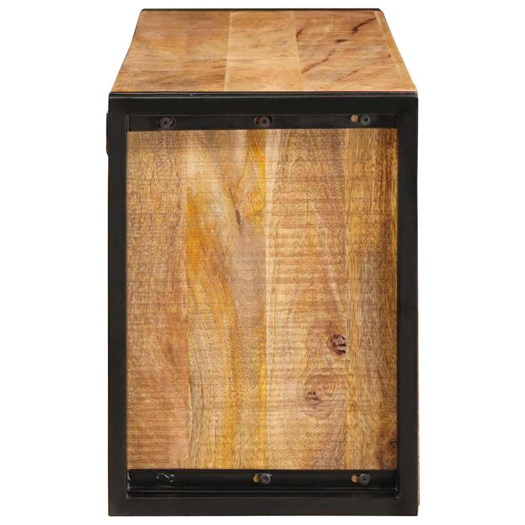 vidaXL Wine Rack Brown 120 x 45 x 33 cm Solid Rough Mango Wood
