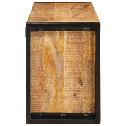 vidaXL Wine Rack Brown 120 x 45 x 33 cm Solid Rough Mango Wood