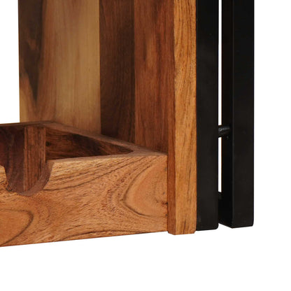vidaXL Wine Rack Brown 120 x 45 x 33 cm Solid Acacia Wood