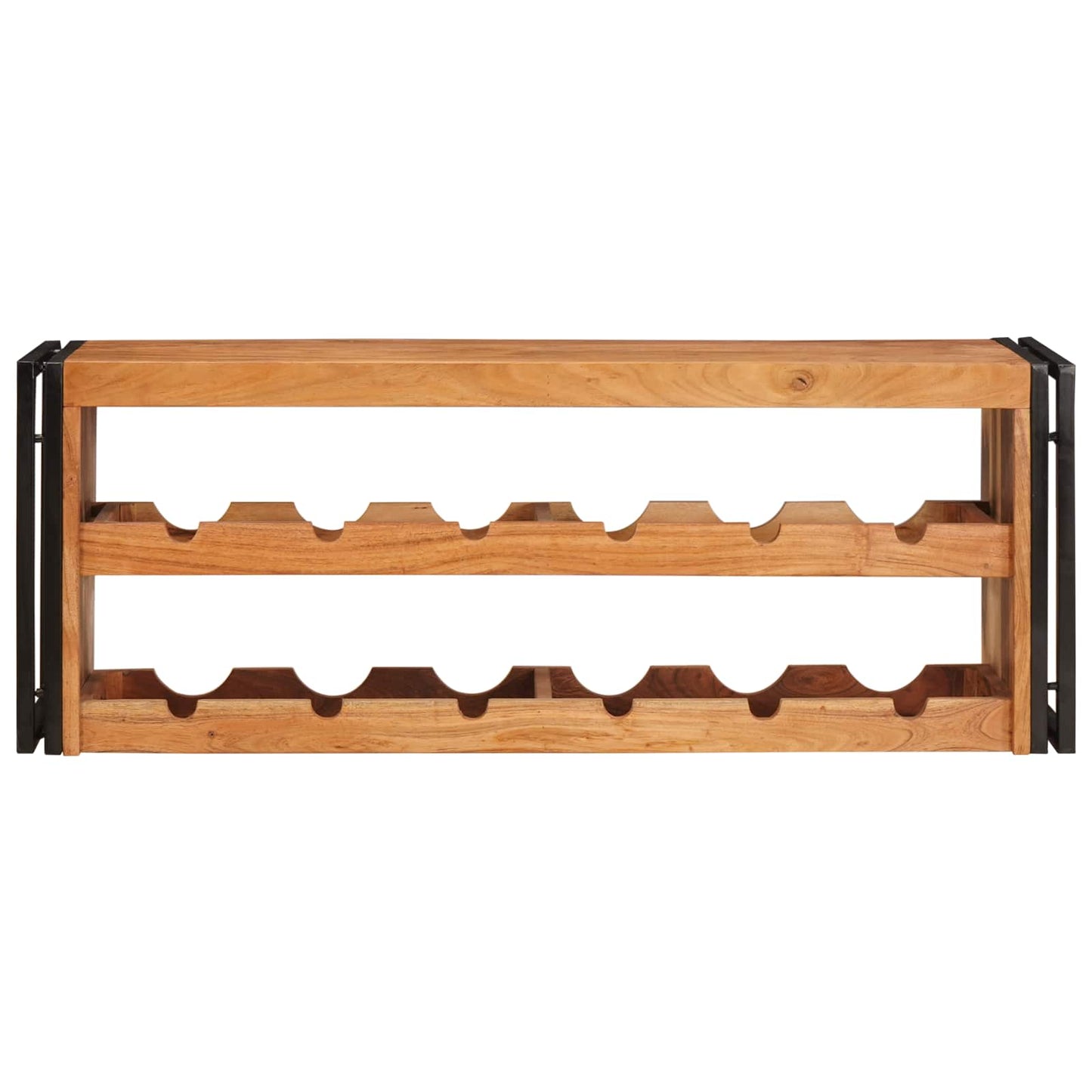 vidaXL Wine Rack Brown 120 x 45 x 33 cm Solid Acacia Wood