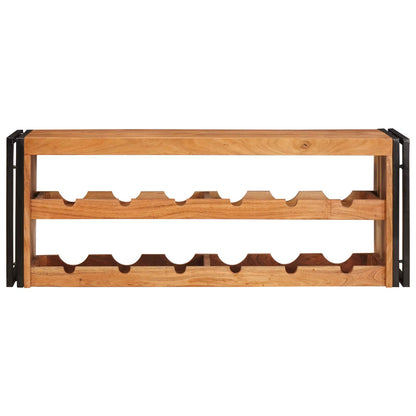 vidaXL Wine Rack Brown 120 x 45 x 33 cm Solid Acacia Wood