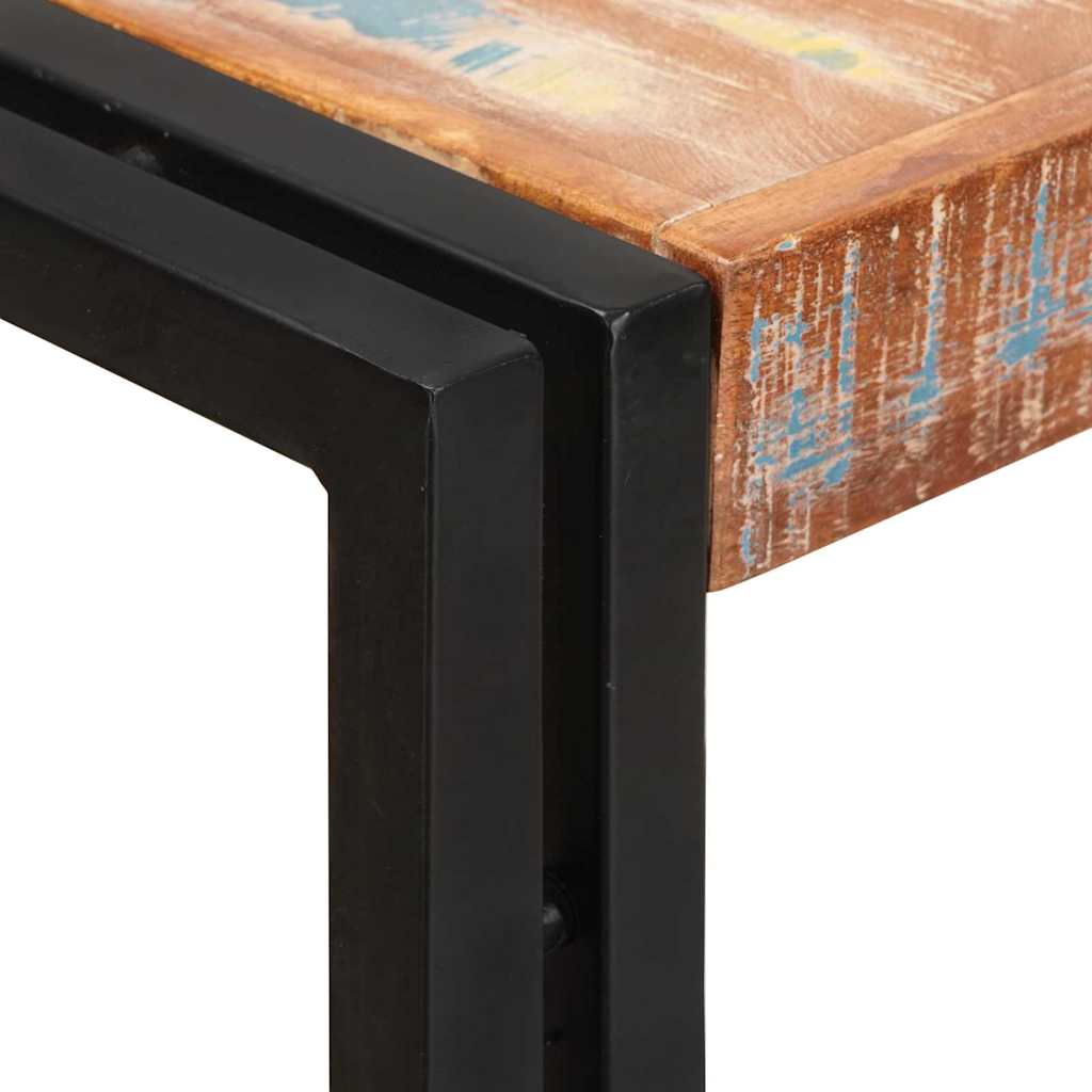 vidaXL Bookshelf with Doors Brown Solid Reclaimed Wood and Metal
