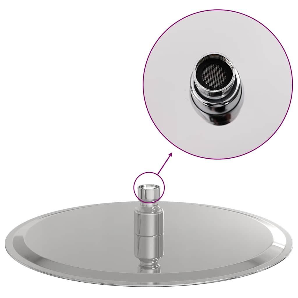 vidaXL Rain Shower Head Stainless Steel 304 25 cm Round