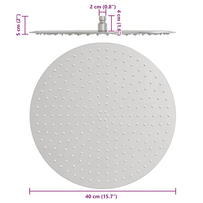 vidaXL Rain Shower Head Stainless Steel 304 40 cm Round