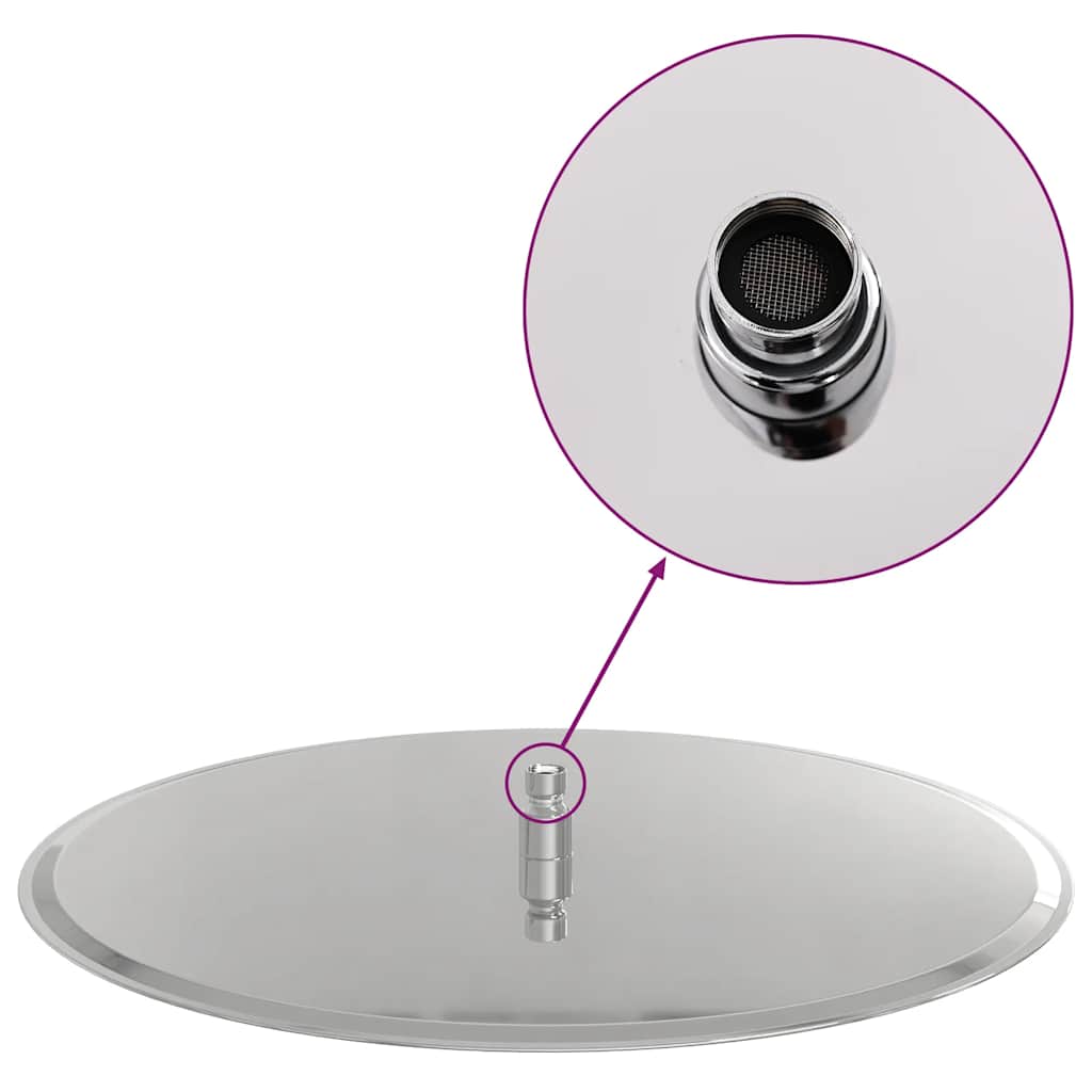 vidaXL Rain Shower Head Stainless Steel 304 50 cm Round
