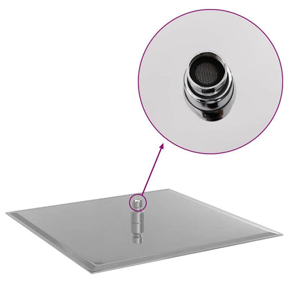 vidaXL Rain Shower Head Stainless Steel 304 40x40 cm Square