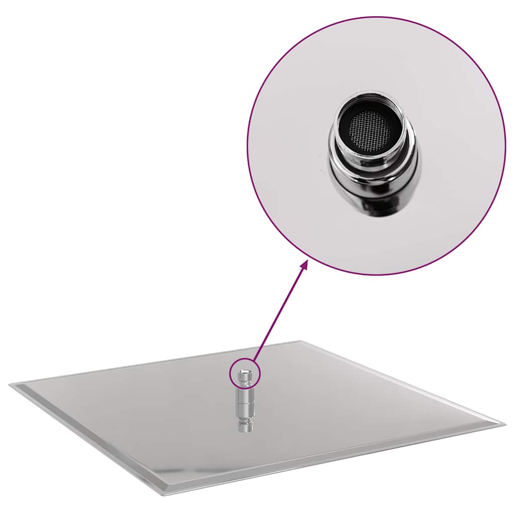 vidaXL Rain Shower Head Stainless Steel 304 50x50 cm Square