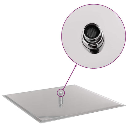 vidaXL Rain Shower Head Stainless Steel 304 50x50 cm Square