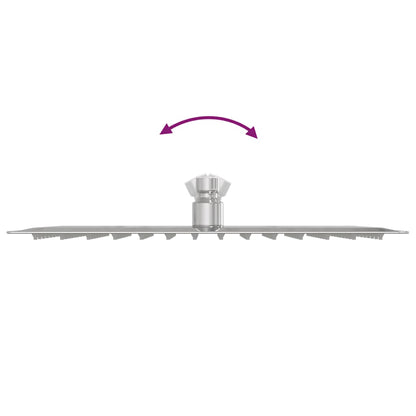 vidaXL Rain Shower Head Stainless Steel 304 30x20 cm Rectangular