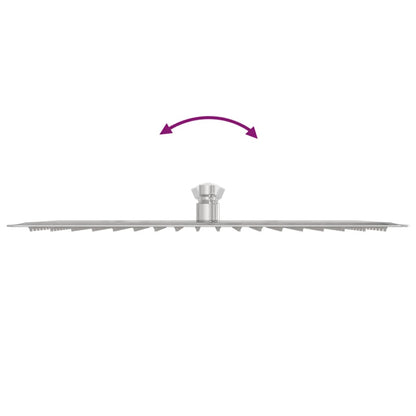 vidaXL Rain Shower Head Stainless Steel 304 40x30 cm Rectangular