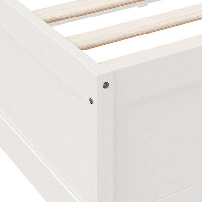 vidaXL Bookcase Bed without Mattress White 180x200cm Solid Wood Pine