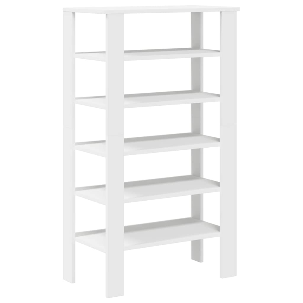 vidaXL Shoe Rack White 61x32x105 cm Engineered Wood
