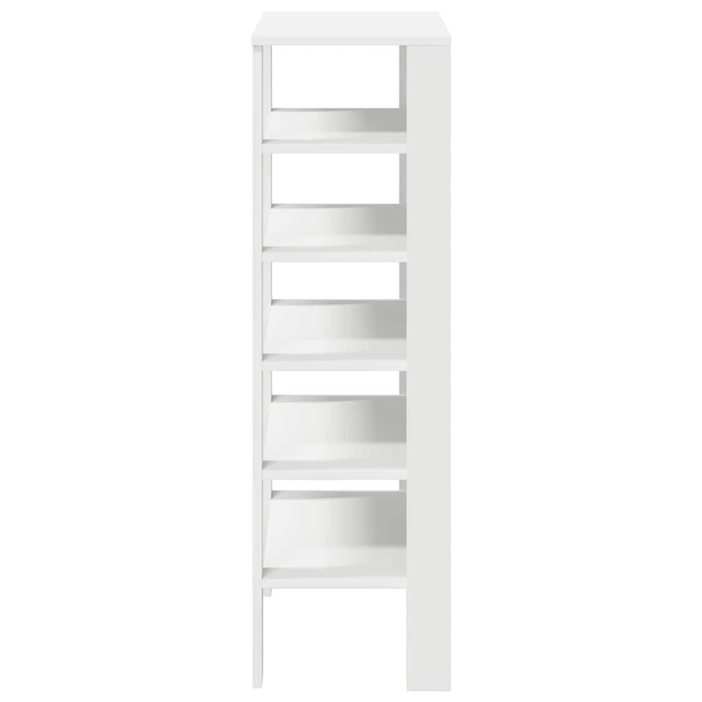 vidaXL Shoe Rack White 61x32x105 cm Engineered Wood