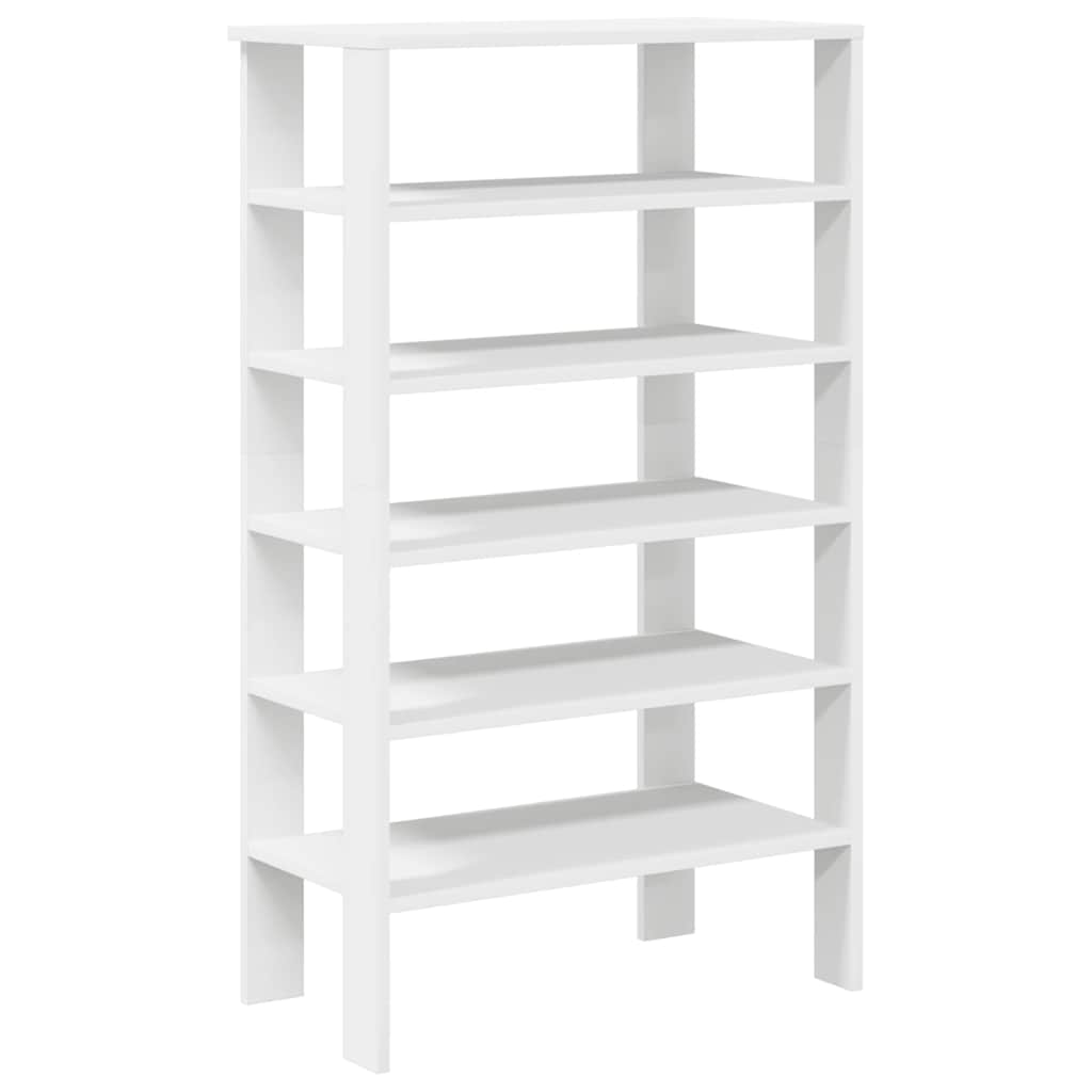 vidaXL Shoe Rack White 61x32x105 cm Engineered Wood