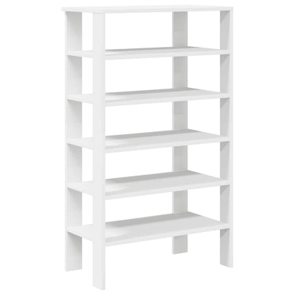 vidaXL Shoe Rack White 61x32x105 cm Engineered Wood