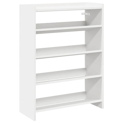 vidaXL Shoe Rack White 60x25x81 cm Engineered Wood