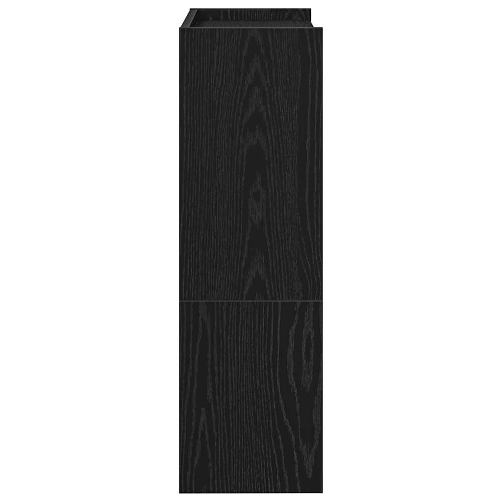 vidaXL Shoe Rack Black 60x25x81 cm Engineered Wood