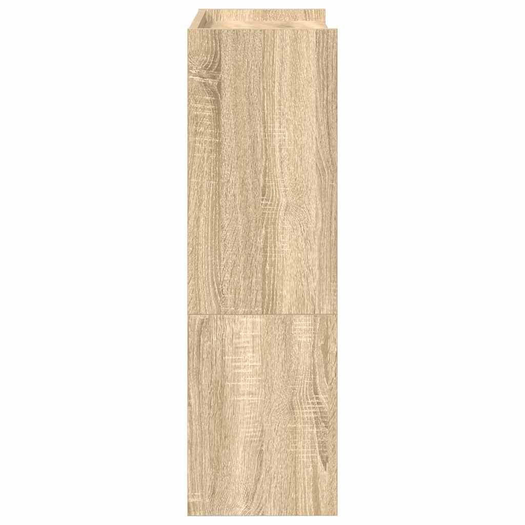 vidaXL Shoe Rack Sonoma Oak 60x25x81 cm Engineered Wood