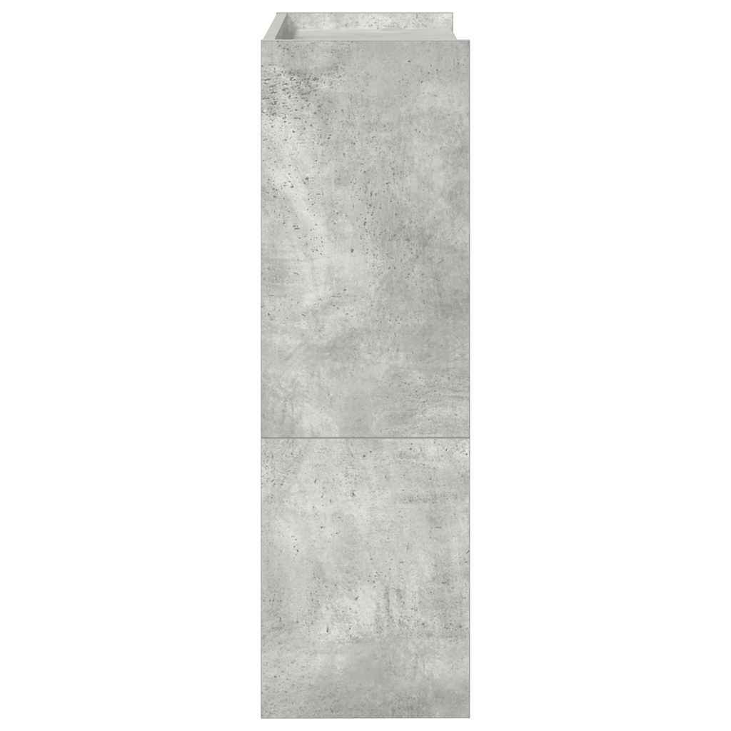 vidaXL Shoe Rack Concrete Grey 60x25x81 cm Engineered Wood