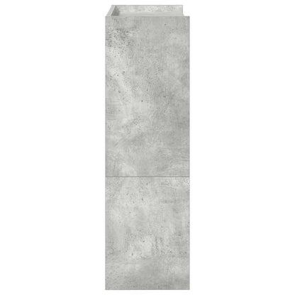 vidaXL Shoe Rack Concrete Grey 60x25x81 cm Engineered Wood