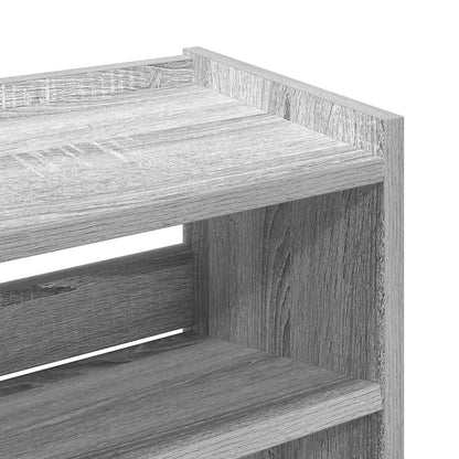 vidaXL Shoe Rack Grey Sonoma 60x25x81 cm Engineered Wood