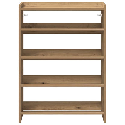 vidaXL Shoe Rack Artisan Oak 60x25x81 cm Engineered Wood