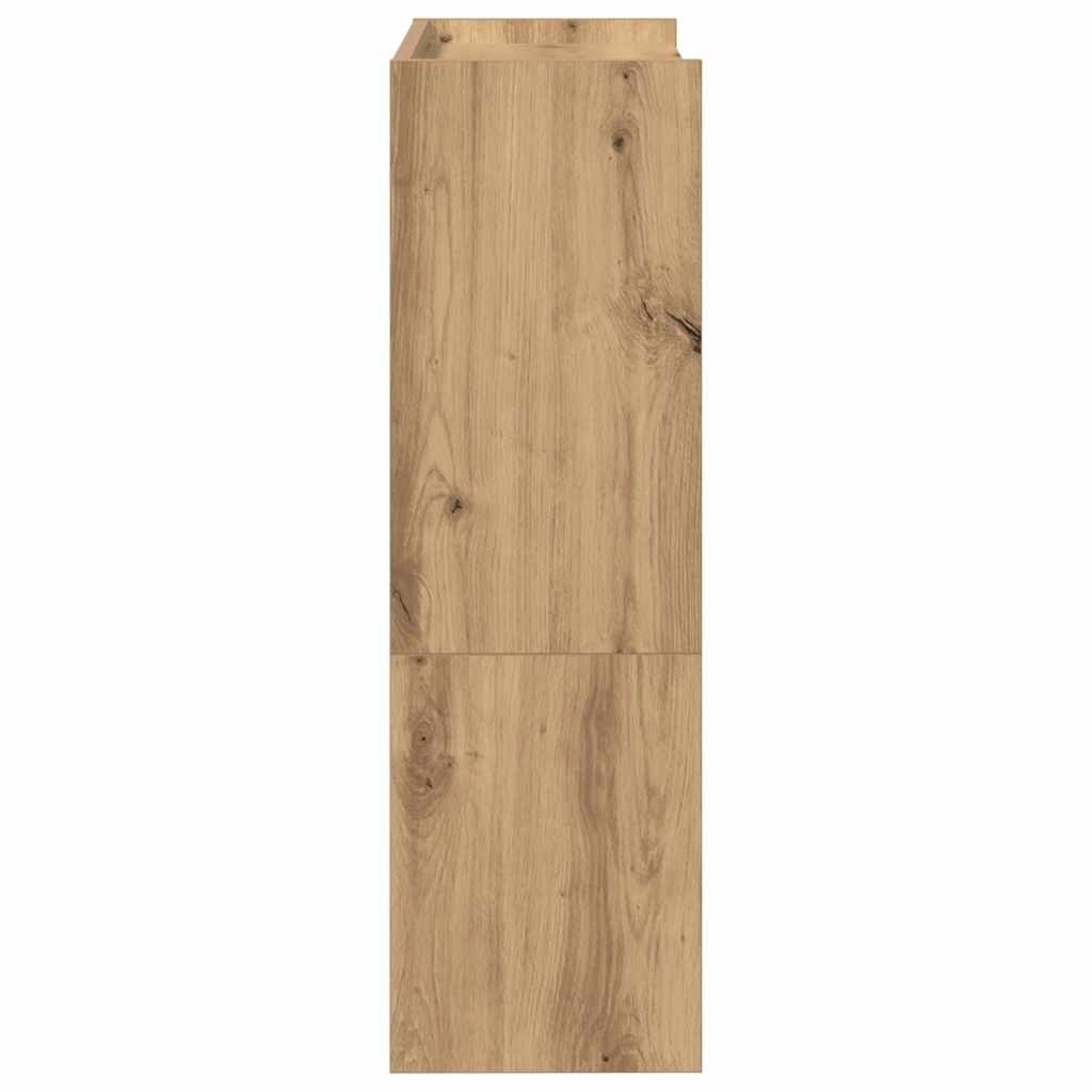 vidaXL Shoe Rack Artisan Oak 60x25x81 cm Engineered Wood