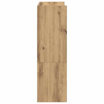 vidaXL Shoe Rack Artisan Oak 60x25x81 cm Engineered Wood
