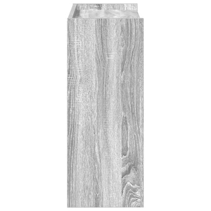 vidaXL Shoe Rack Grey Sonoma 60x25x62 cm Engineered Wood