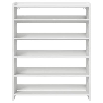 vidaXL Shoe Rack White 80x25x100 cm Engineered Wood