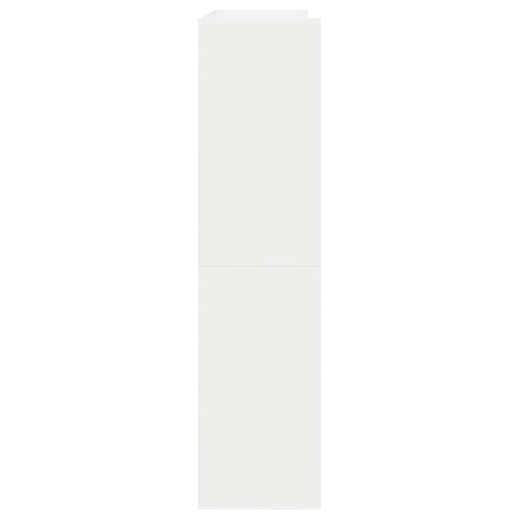 vidaXL Shoe Rack White 80x25x100 cm Engineered Wood