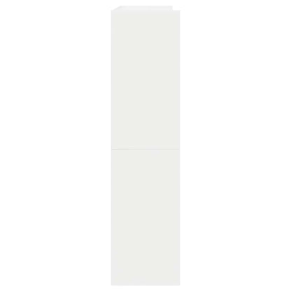 vidaXL Shoe Rack White 80x25x100 cm Engineered Wood