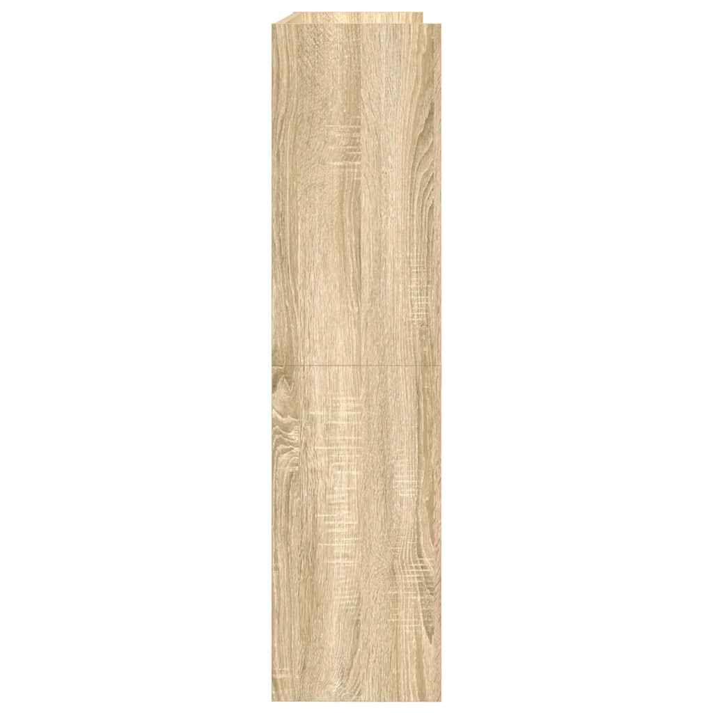 vidaXL Shoe Rack Sonoma Oak 80x25x100 cm Engineered Wood