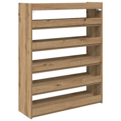 vidaXL Shoe Rack Artisan Oak 80x25x100 cm Engineered Wood