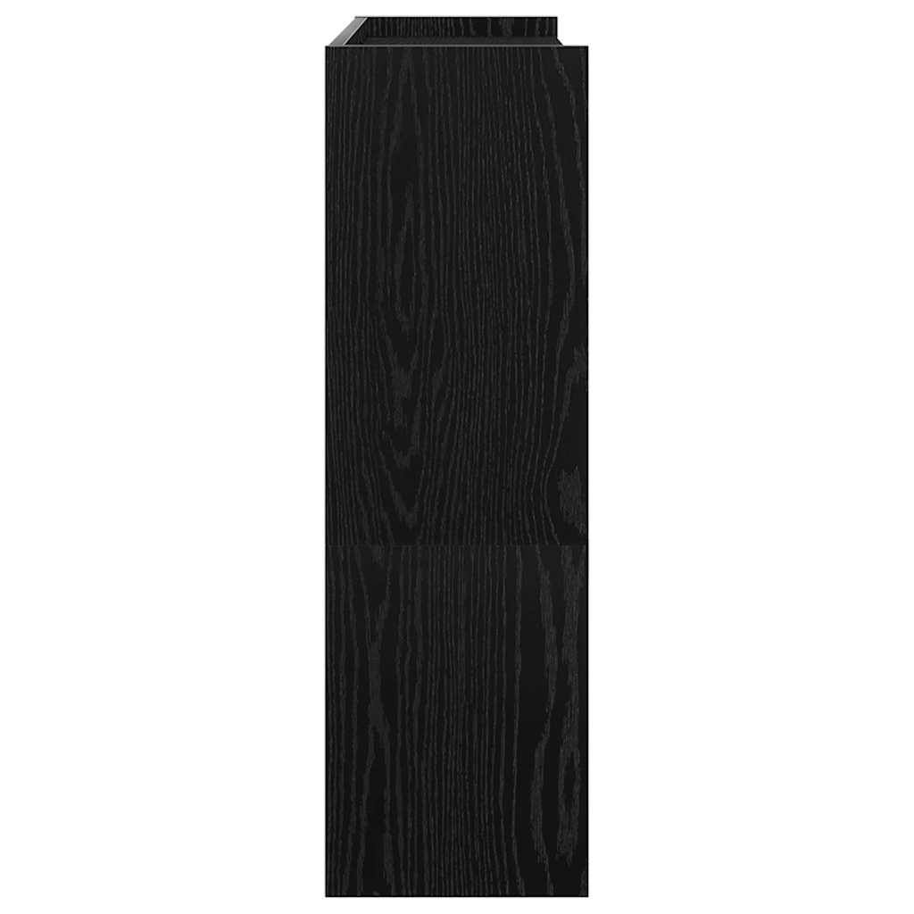 vidaXL Shoe Rack Black 80x25x81 cm Engineered Wood