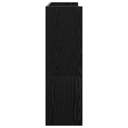 vidaXL Shoe Rack Black 80x25x81 cm Engineered Wood