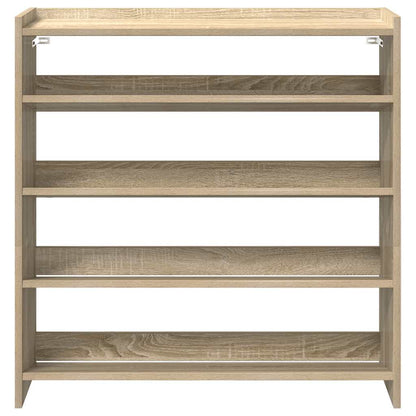 vidaXL Shoe Rack Sonoma Oak 80x25x81 cm Engineered Wood